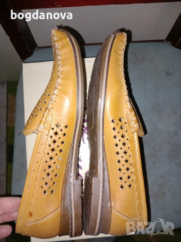 Чисто нови дамски мокасини от естествена кожа, снимка 8 - Дамски ежедневни обувки - 54035250