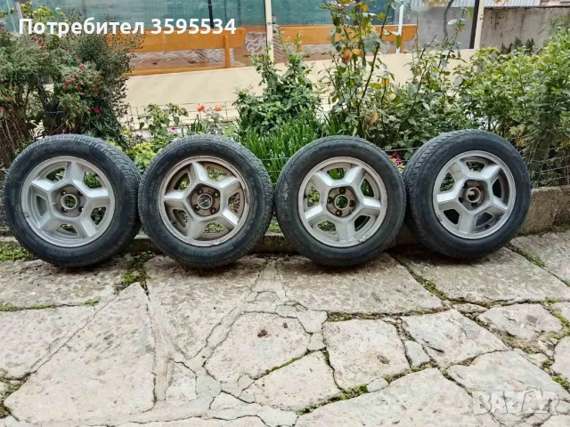 Лети джанти 14 цола (4х100) с гуми, подходящи за Опел и Рено + 2 бр гуми