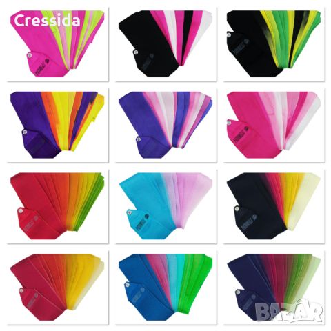 Многоцветни Ленти за художесвена гимнастика Пасторелли, снимка 1 - Художествена гимнастика - 46447865