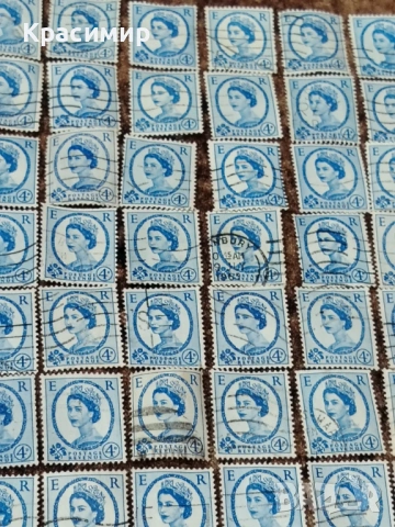 Винтидж ПОЩЕНСКИ марки Елизабет 123бр., снимка 15 - Филателия - 53307935