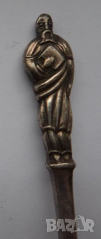 Комплект от шест сребърни лъжички за чай, кафе, снимка 2 - Антикварни и старинни предмети - 50834600