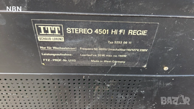 Старо немско радио с вграден стерео усилвател., снимка 4 - Радиокасетофони, транзистори - 54181517