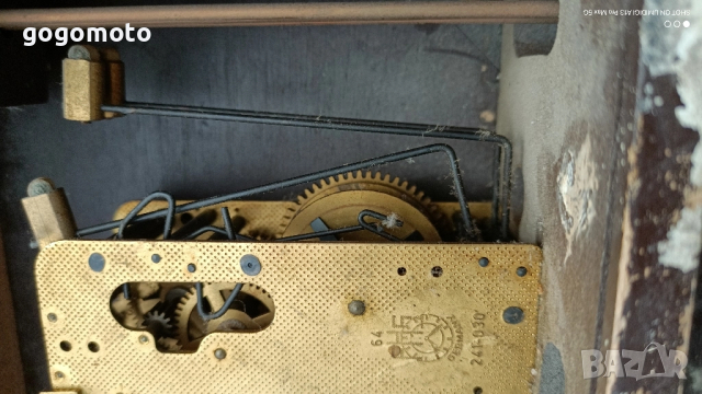 Часовник, стари, стар, антики, винтидж, арт часовник ОРИГИНАЛЕН немски, германски, GERMANY, снимка 8 - Стенни часовници - 51859280