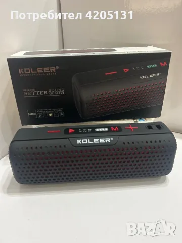 Преносима Bluetooth Колона Koleer, снимка 1 - Bluetooth тонколони - 46965148