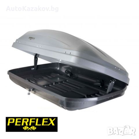 АВТОБОКС кутия за багаж PERFLEX ECONOMIC 370 L черен/сив, снимка 2 - Аксесоари и консумативи - 46008905