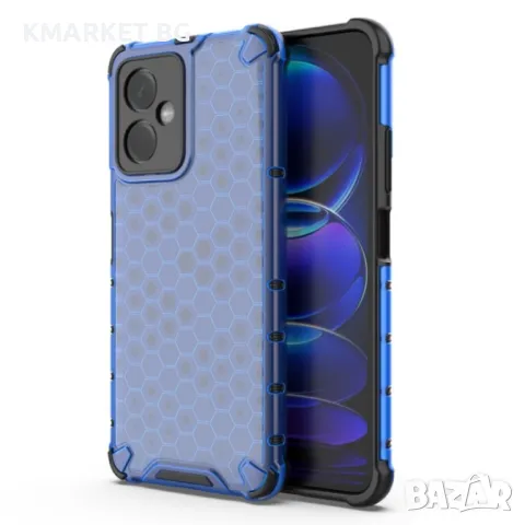 Xiaomi Redmi Note 12 Силиконов Калъф Honeycomb TPU и Протектор, снимка 3 - Калъфи, кейсове - 48832983