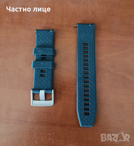 Нова маслено зелена силиконова каишка 22 мм за часовник TRENDER , снимка 5 - Каишки за часовници - 51544852