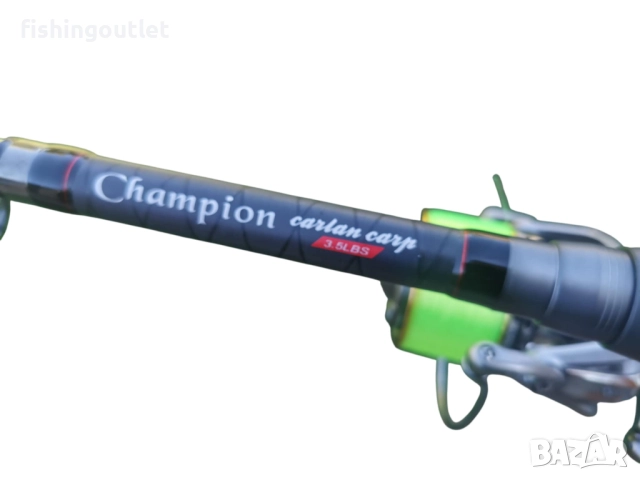 Топ шарански комплект - два телекарпа , две макари с 17лагера и корда, снимка 7 - Въдици - 51749415