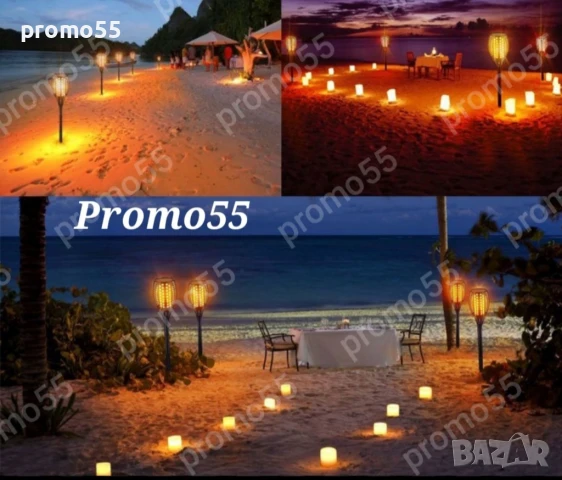 Соларна лампа 76см. за декорация на градина и двор с огнен ефект, танцуващ пламък, снимка 10 - Соларни лампи - 50754306