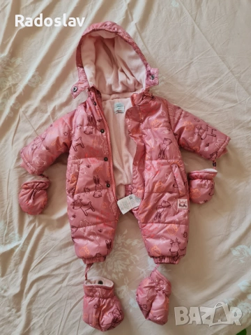 Бебешки ромпър/космонавт Boboli baby 3м/62 см, снимка 2 - Комплекти за бебе - 54075393