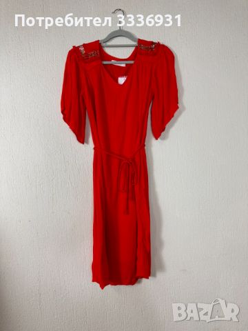 Червена лятна рокля, снимка 3 - Рокли - 45186907
