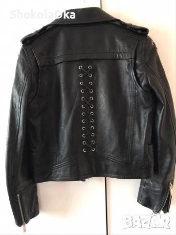 Кожено яке The Kooples XXS, снимка 5 - Якета - 51759287