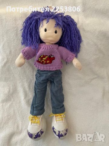 Колекционерска кукла с коса прежда.Дължина на куклата 60см, снимка 2 - Други ценни предмети - 45262711