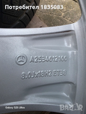 Лети джанти 18ки 5х112 Mercedes + зимни гуми 235/60/18 Pirelli, снимка 8 - Гуми и джанти - 53757941