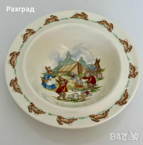 Детска чиния Royal Doulton Bunnykins, снимка 12 - Чинии - 52348666