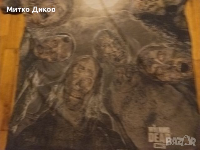 Walking dead тениска с черепи и надписи размер М, снимка 4 - Тениски - 45877697