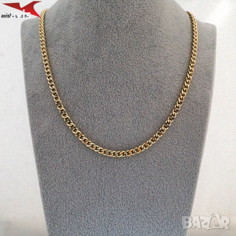 Синджир с 14К златно покритие 254556, снимка 4 - Колиета, медальони, синджири - 52833920