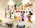 Мики Мини Маус Доналд Гуфи самозалепващ стикер лепенка за стена мебел прозорец детска стая детски, снимка 3
