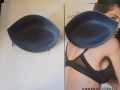 75B-70C-65D-80A черни дамски гелови подплънки за рокля/бюстие/сутиен/бански, снимка 1