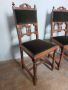 6 броя антикварни трапезни столове от дъбов масив, снимка 1 - Столове - 45336866