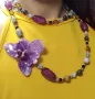 Колие с естествен цвят на орхидея , снимка 15
