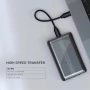 Satechi Кутия за USB4 NVMe M.2 SSD, 40Gbps, до 16TB, алуминиев корпус със силиконови щифтове..., снимка 5