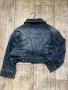 Дамско дънково яке тип къса риза болеро  ежедневно елегантно еластичен син  деним, снимка 3