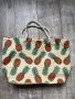 Нова голяма плажна чанта тип торба декорация ананаси , снимка 1 - Чанти - 45112660