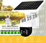 Соларна безжична WIFI камера 5G 5MP с микрофон, нощно виждане, снимка 6