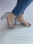 Официално-ежедневни дамски сандали с елегантни извивки и бляскави детайли 36-41, снимка 5