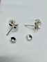 Сребърни обеци с мойсанит (диамант) 1 карат, снимка 9