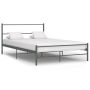 vidaXL Рамка за легло, сива, метал, 160x200 см(SKU:284508, снимка 1 - Спални и легла - 45318524
