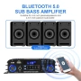 Домашен аудио усилвател 4 канала Bluetooth USB SD FM 1200W, снимка 5