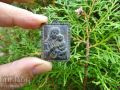 Стара малка бронзова икона на света Богородица, снимка 1 - Антикварни и старинни предмети - 45342056