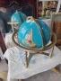 МНОГО КРАСИВ ГЛОБУС ОТ ПОЛУСКЪПОЦЕНИ КАМЪНИ, снимка 5