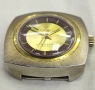 Vintage ORION Swiss Mechanical Watch - 1970s Gold Tone Cushion Case 11665, снимка 3