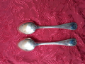 Стари антикварни посребрени луксозни лъжици Christofle 2 бр., снимка 3
