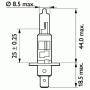Автомобилна Крушка PHILIPS H1 24V 70W P14.5S HEAVY DUTY/LONG LIFE № 13258HDLLC1, снимка 2