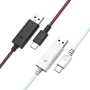 GameSir 3M USB Type-C / Data Transfer / Кабел/ White & Cyan/ Black & Red, снимка 11