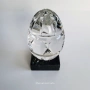 Кристално яйце върху мраморен постамент Waterford Crystal., снимка 3