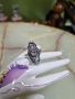 Стар красив антикварен сребърен пръстен проба 950, снимка 2