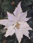 Коледна звезда декорация за елха White Christmas, снимка 1 - Декорация за дома - 45483149