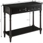 ПРОМОЦИЯ Конзолна маса в черно с елегантен дизайн и допълнително място за съхранение SFZ-004-BK, снимка 7