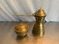 старо  джезве и захарница, снимка 2