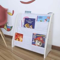 Бяла детска етажерка за книжки и играчки , снимка 1 - Етажерки - 45401404