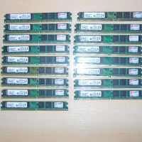 447.Ram DDR2 667 MHz PC2-5300,2GB,Kingston. НОВ. Кит 17 Броя, снимка 1 - RAM памет - 45785547