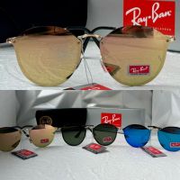 Ray-Ban RB3574 Blaze Round дамски мъжки слънчеви очила унисекс сини огледални, снимка 1 - Слънчеви и диоптрични очила - 45484066