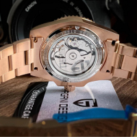PAGANI DESIGN автоматичен часовник с Японски механизъм SEIKO NH35,стъкло сапфир,водоустойчив, снимка 4 - Мъжки - 45005227