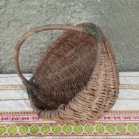 Стара плетена кошница., снимка 3 - Антикварни и старинни предмети - 45783384