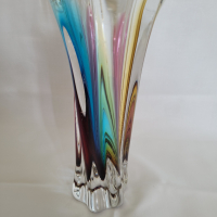 Антикварна кристална ваза Art Glass Sommerso Sanyu Япония , снимка 9 - Други ценни предмети - 45036670